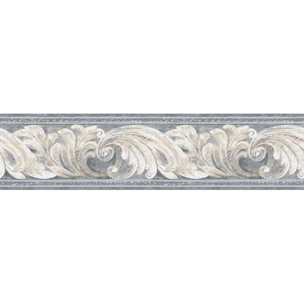 York Wallpaper BG1702BD Border Portfolio II Architectural Scroll Border