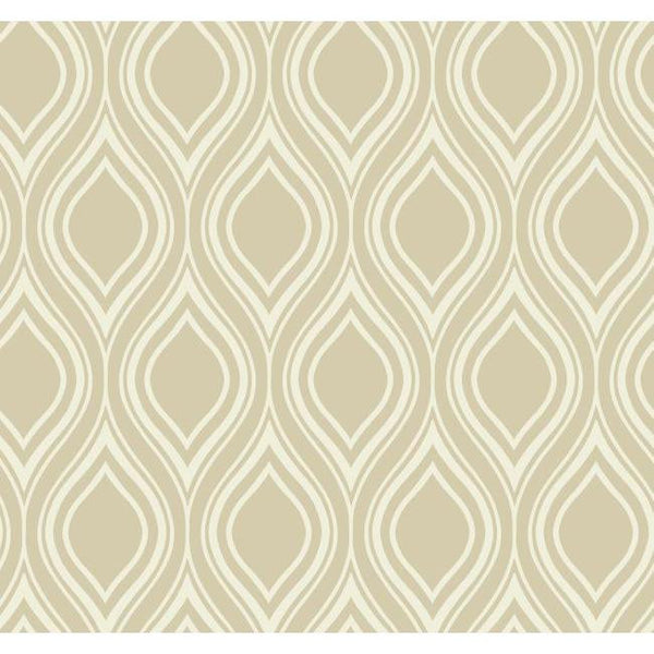 York BL0328 Beige Book Ogee Wallpaper