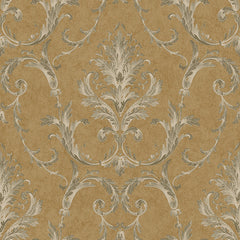 York BQ3813 Saint Augustine Neoclassical Damask Wallpaper