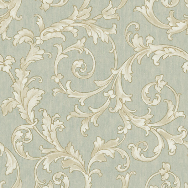 York BQ3818 Saint Augustine Embroidered Scroll Wallpaper