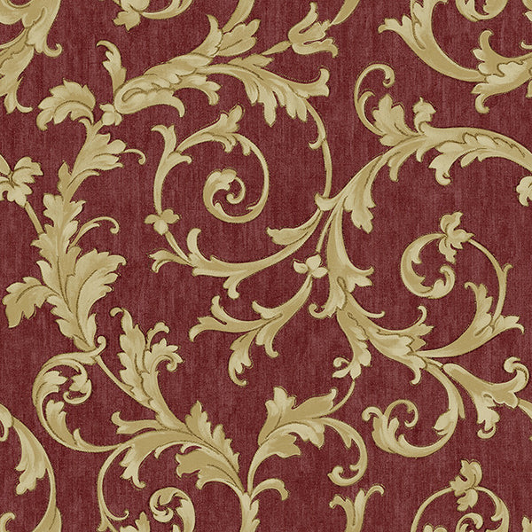 York BQ3822 Saint Augustine Embroidered Scroll Wallpaper