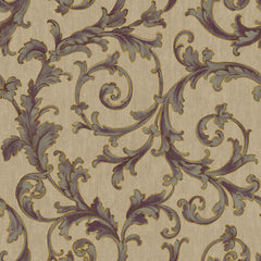 York BQ3823 Saint Augustine Embroidered Scroll Wallpaper