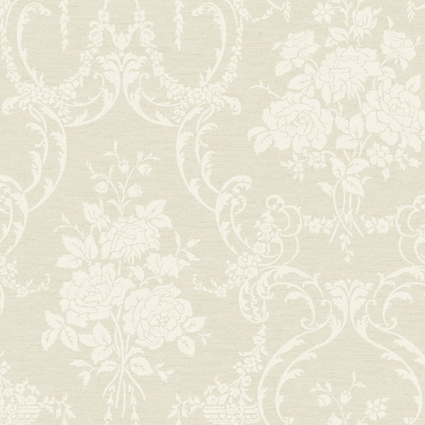 York BQ3855 Saint Augustine Neoclassical Rose Damask Wallpaper
