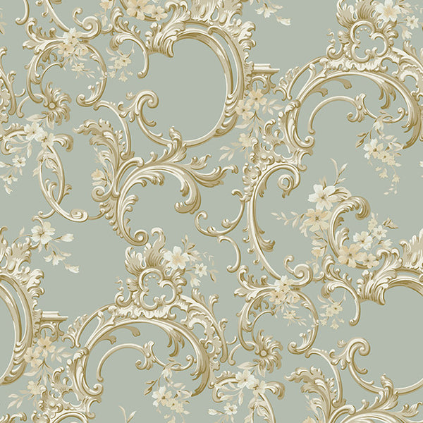 York BQ3885 Saint Augustine Multicolor Floral Trail Wallpaper