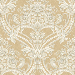 York BQ3893 Saint Augustine Baroque Floral Damask Wallpaper