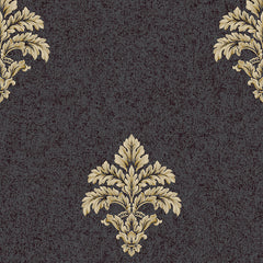 York BQ3899 Saint Augustine Baroque Medallion Fleur De Lis Wallpaper