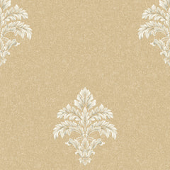 York BQ3902 Saint Augustine Baroque Medallion Fleur De Lis Wallpaper