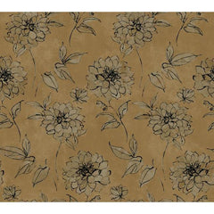 York BR6217 Metallics Book Sketched Rose Wallpaper