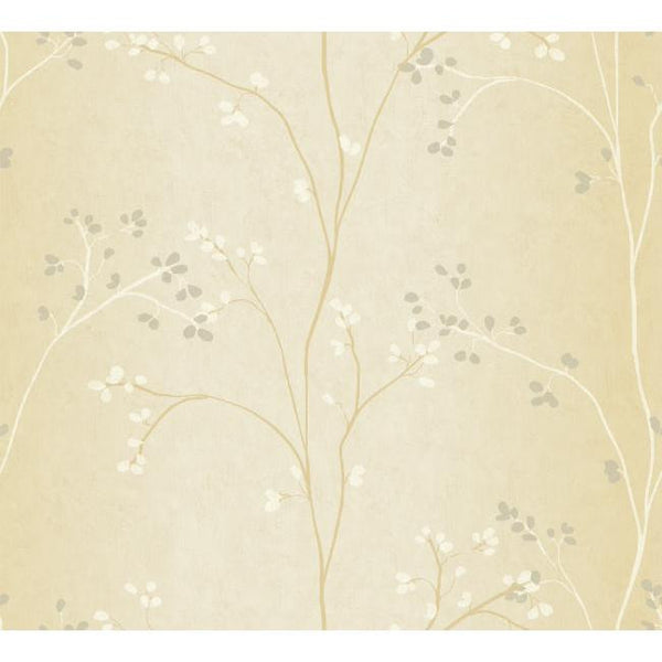 York BR6227 Beige Book Vertical Blossoms Wallpaper