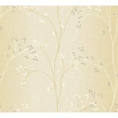 York BR6227 Beige Book Vertical Blossoms Wallpaper
