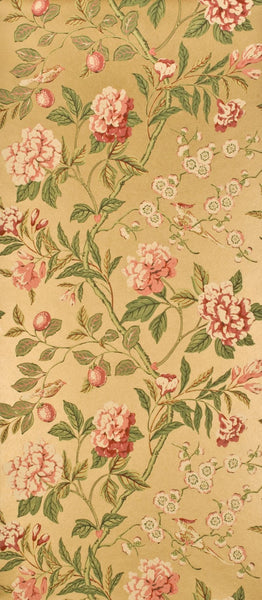 G P & J Baker Wallpaper BW45000.8 Emperor's Garden Effects Red/Gold