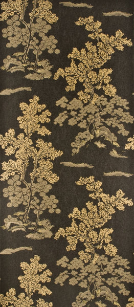 G P & J Baker Wallpaper BW45001.1 Oriental Tree Effects Ebony