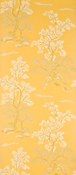 G P & J Baker Wallpaper BW45001.2 Oriental Tree Yellow