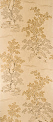 G P & J Baker Wallpaper BW45001.4 Oriental Tree Effects Taupe/Gold