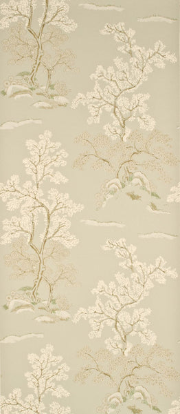 G P & J Baker Wallpaper BW45001.6 Oriental Tree Pale Aqua