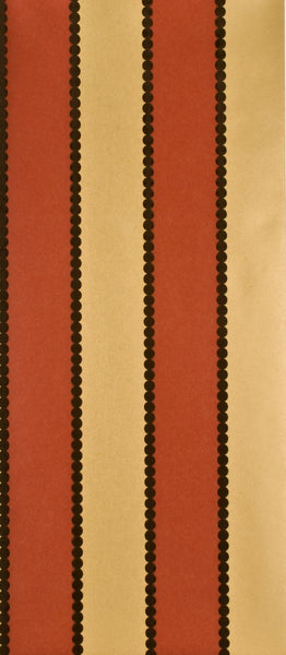 G P & J Baker Wallpaper BW45003.1 Valentino Stripe Flock Red/Gold