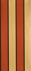 G P & J Baker Wallpaper BW45003.1 Valentino Stripe Flock Red/Gold