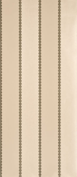G P & J Baker Wallpaper BW45003.2 Valentino Stripe Flock Silver/Ivory