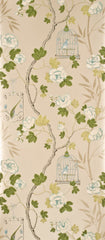 G P & J Baker Wallpaper BW45004.2 Songbird Effects Aqua/Green