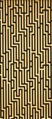 G P & J Baker Wallpaper BW45013.2 Fretwork Foil Black/Gold