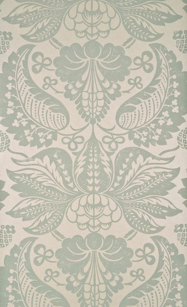 G P & J Baker Wallpaper BW45017.4 Perandor Damask Aqua/Bronze
