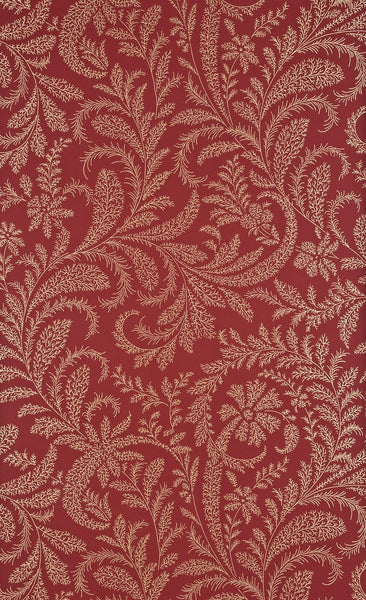 G P & J Baker Wallpaper BW45018.7 Willow Fern Red/Gold
