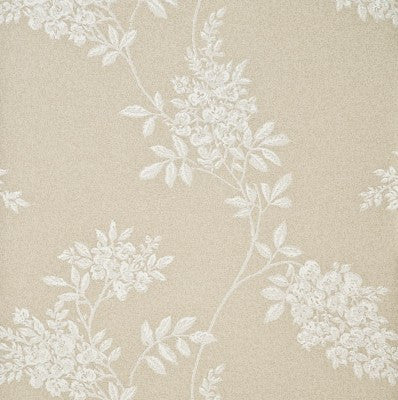 G P & J Baker Wallpaper BW45028.1 Wisteria Ivory/Gilt