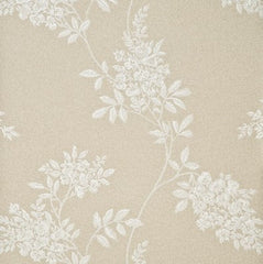 G P & J Baker Wallpaper BW45028.1 Wisteria Ivory/Gilt