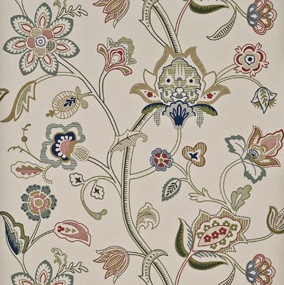 G P & J Baker Wallpaper BW45030.1 Holcott Linen/Multi