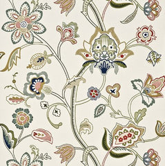 G P & J Baker Wallpaper BW45030.2 Holcott Cream/Multi