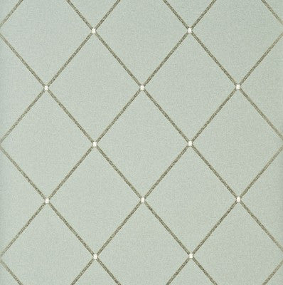G P & J Baker Wallpaper BW45032.5 Trellis Aqua