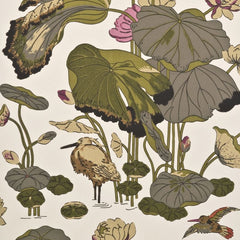 G P & J Baker BW45033.4 Nympheus Wallpaper Olive/Linen