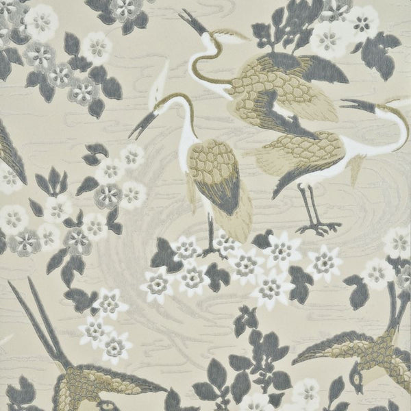 G P & J Baker Wallpaper BW45034.1 Herons Linen/Ivory
