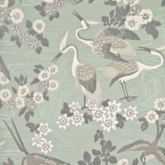 G P & J Baker Wallpaper BW45034.2 Herons Aqua