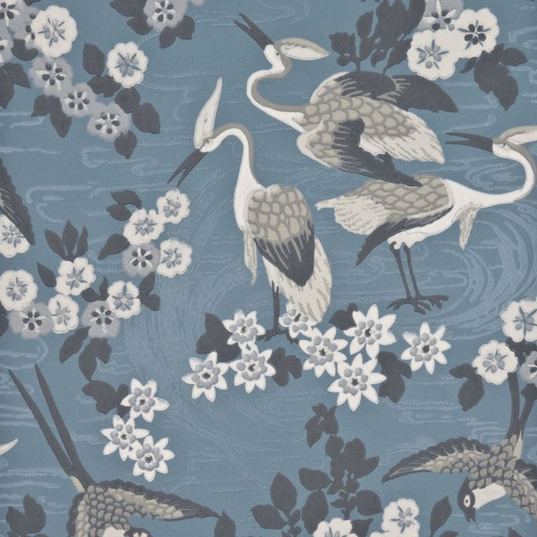 G P & J Baker Wallpaper BW45034.3 Herons Marine