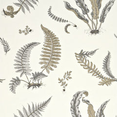 G P & J Baker Wallpaper BW45044.4 Ferns Dove Grey/Silver