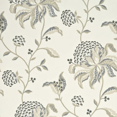 G P & J Baker Wallpaper BW45045.5 Silwood Silver/Grey