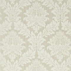 G P & J Baker Wallpaper BW45047.1 Lydford Damask White/Ivory