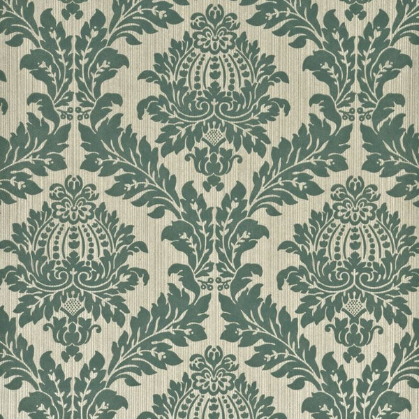 G P & J Baker Wallpaper BW45047.5 Lydford Damask Teal