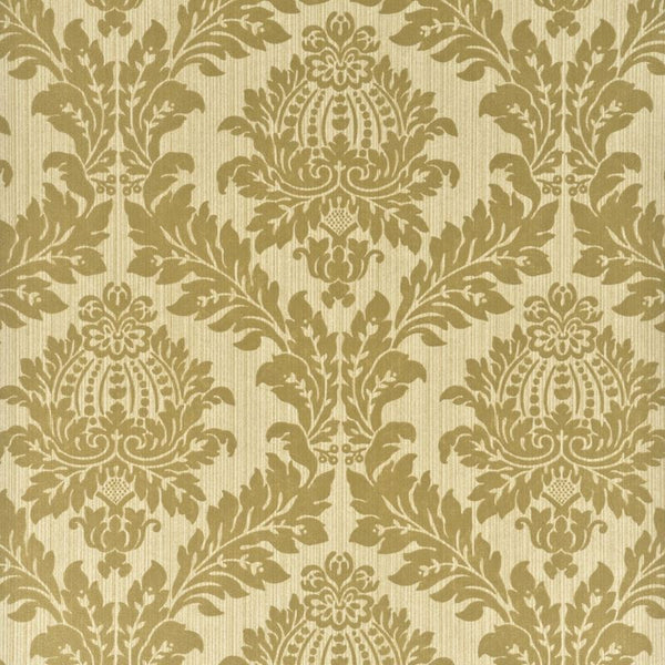 G P & J Baker Wallpaper BW45047.6 Lydford Damask Gilded