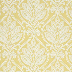 G P & J Baker Wallpaper BW45048.6 Ryecote Damask Yellow/Ivory