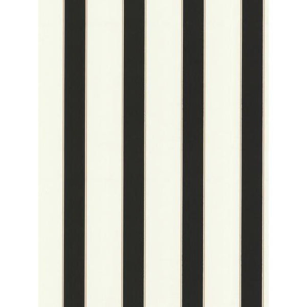 York BZ9497 Black & White Book Wide Stripe/Pinstripe Wallpaper