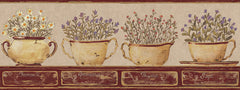 York Wallpaper CB5586BD Hearts & Crafts III Herb Border