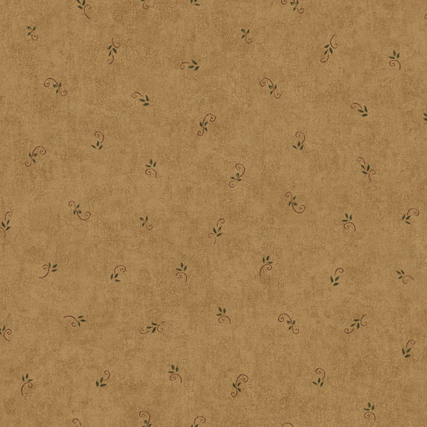 York CB5635 Hearts & Crafts III Leaf and Scroll Spot Wallpaper