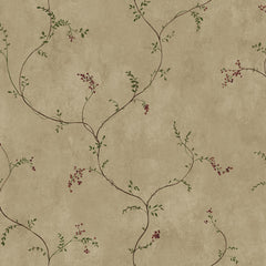York CB5652 Hearts & Crafts III Small Vine with Berries Wallpaper