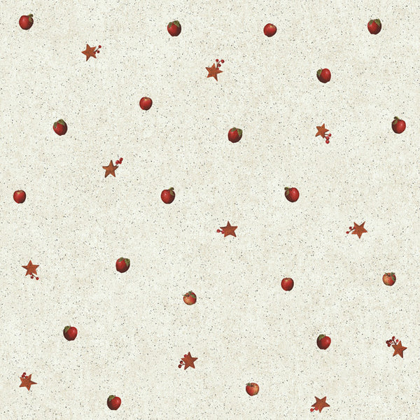 York CB5658 Hearts & Crafts III Apple Spot Wallpaper