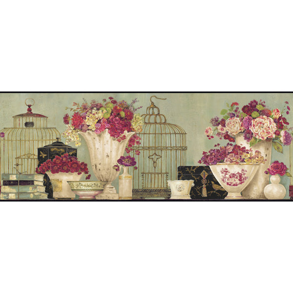 York Wallpaper CC4466BD Border Portfolio II Song Bird Border