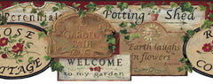 York Wallpaper CC4527BDCB Garden Sign Border
