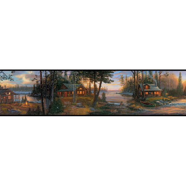 York Wallpaper CH7842BD Border Portfolio II Cabin Fever Border