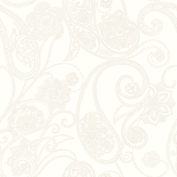 York CO2029DE Candice Olson Shimmering Details Dotted Paisley Wallpaper